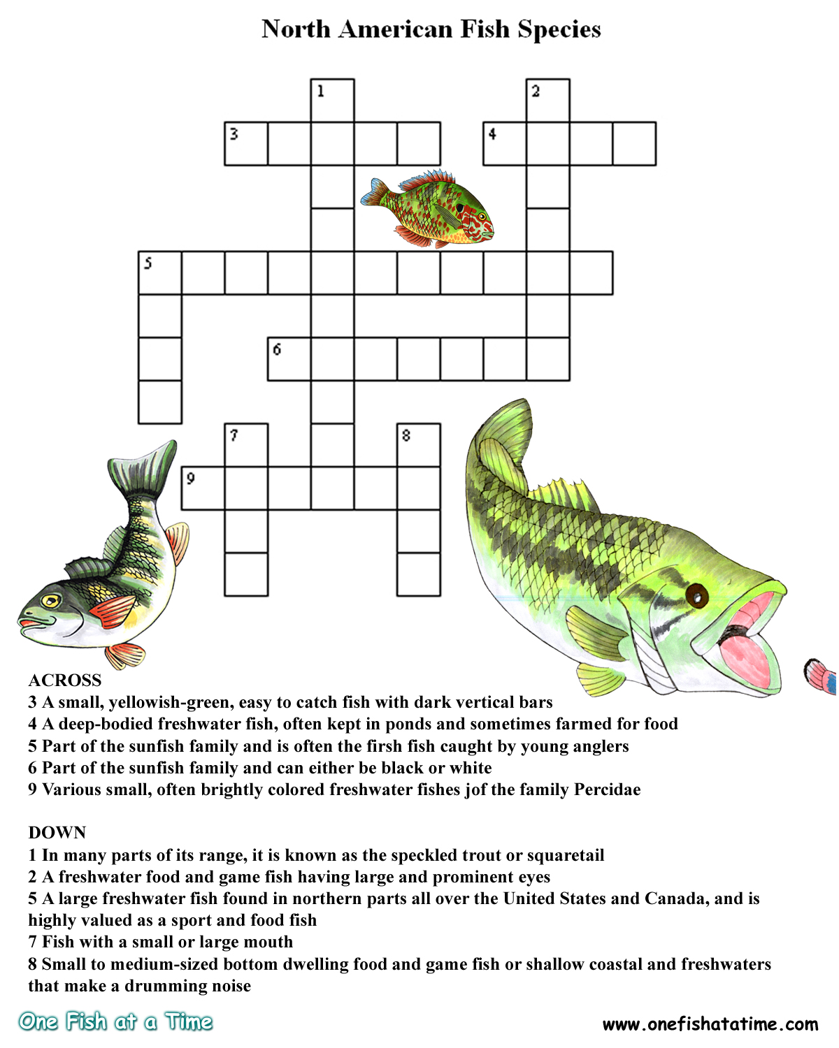 Crosswords One Fish at a Time